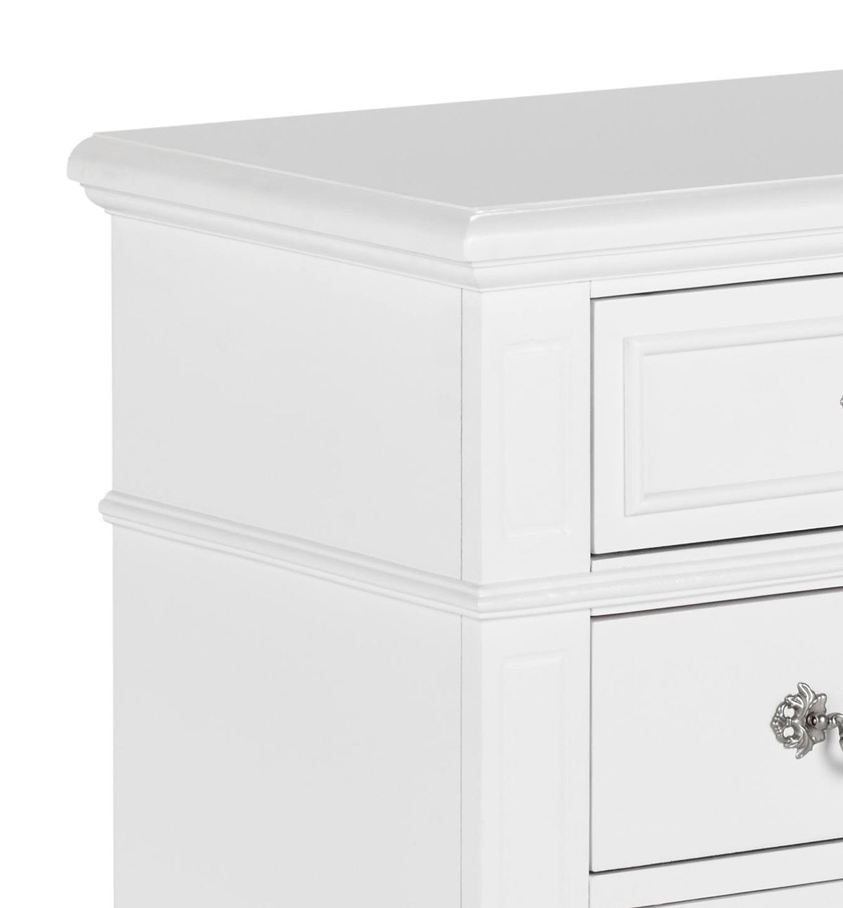 Alana White 4-Piece Full Platform Bedroom Set with Storage Trundle - Ornate Home