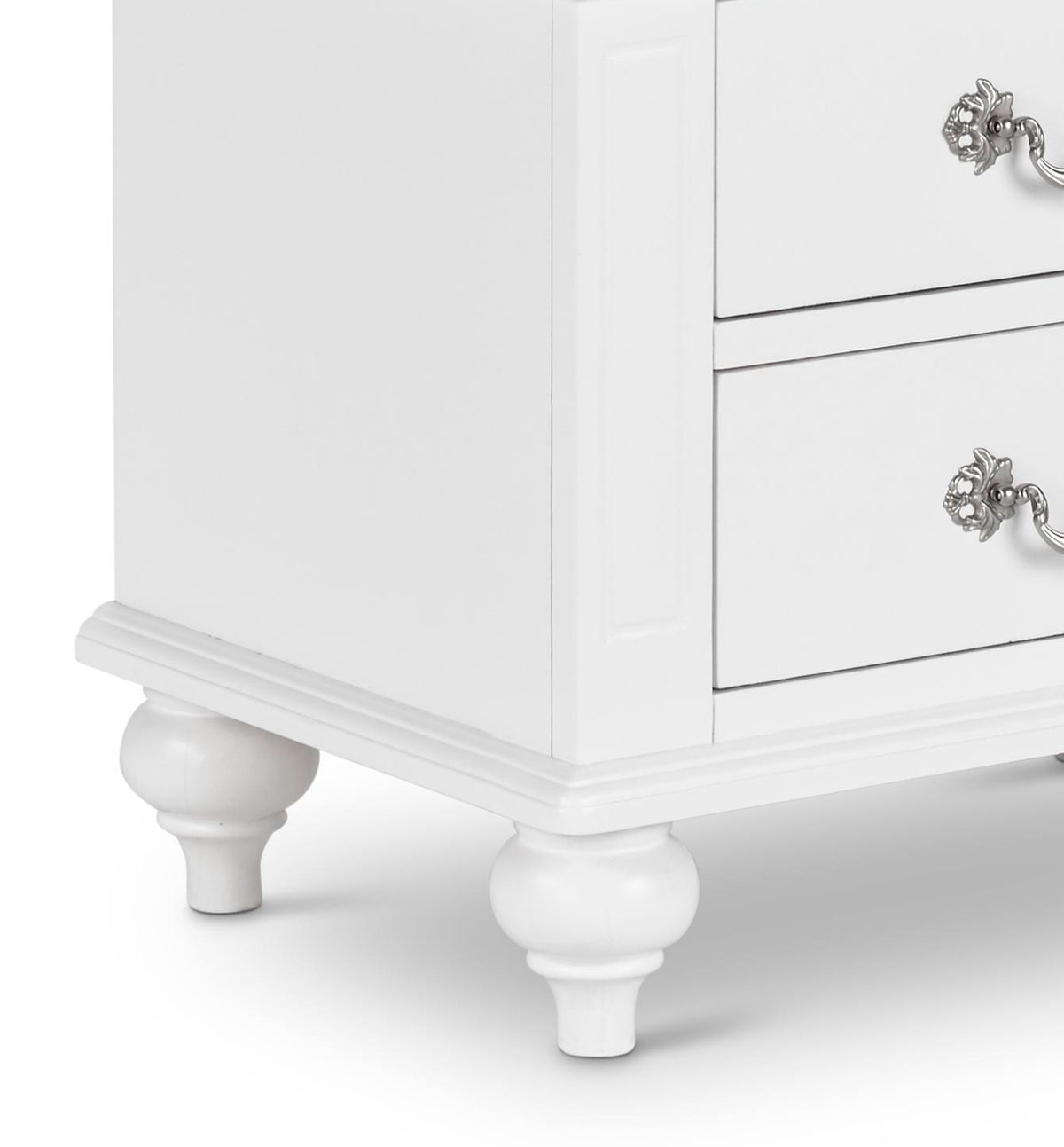 Alana White 4-Piece Full Platform Bedroom Set with Storage Trundle - Ornate Home
