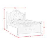 Alana White 4-Piece Full Platform Bedroom Set with Storage Trundle - Ornate Home