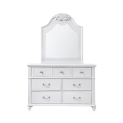Alana White Dresser & Mirror Set - Ornate Home