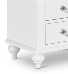 Alana White Nightstand - Ornate Home