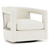 Alana White Swivel Chair - Ornate Home