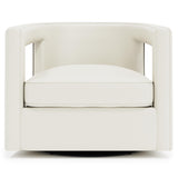 Alana White Swivel Chair - Ornate Home