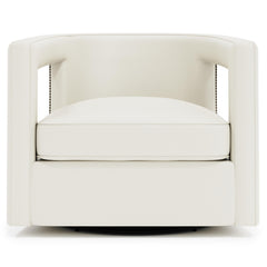 Alana White Swivel Chair - Ornate Home