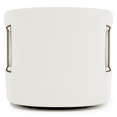 Alana White Swivel Chair - Ornate Home