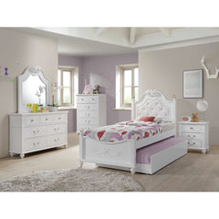 Alana White Twin Platform Bedroom Set - Ornate Home