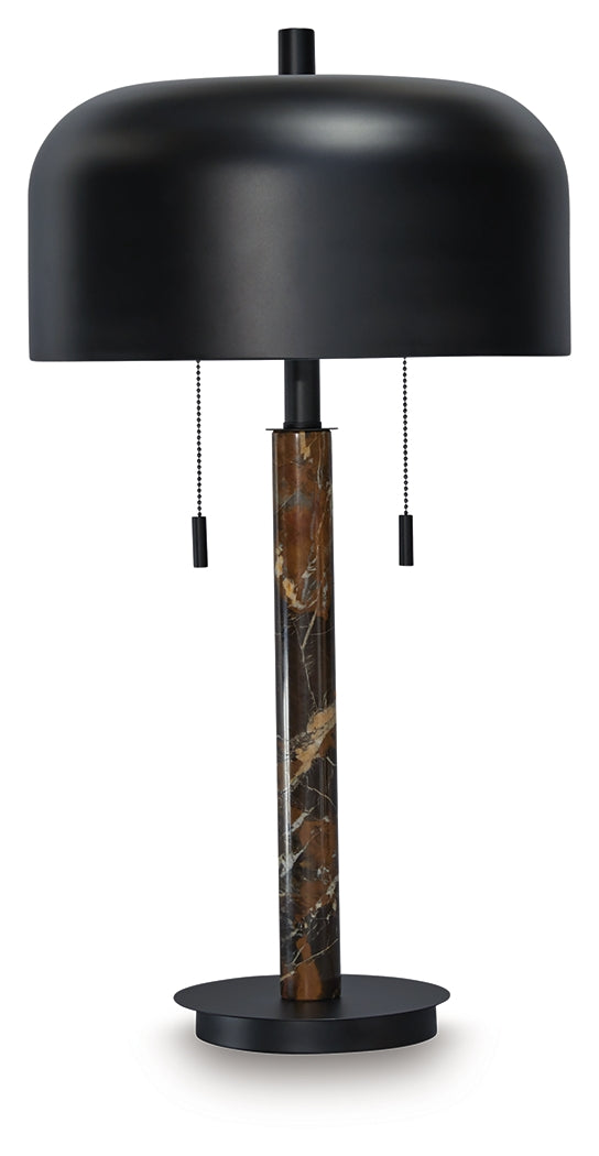 Alanbert Brown/Black Table Lamp (Online Special Price) - Ornate Home