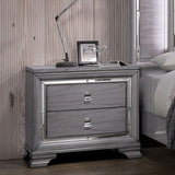Alanis Light Gray 5 Pc. Queen Bedroom Set w/ 2NS - Ornate Home