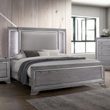 Alanis Light Gray 5 Pc. Queen Bedroom Set w/ Chest - Ornate Home