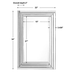 Alanna Frameless Vanity Mirror - Ornate Home