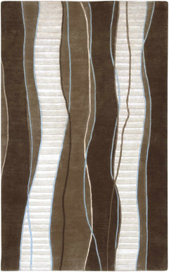 Alanreed Brown Premium Wool Area Rug - Clearance - Ornate Home
