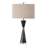 Alastair Black Marble Table Lamp - Ornate Home