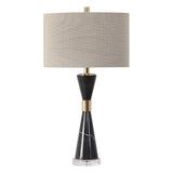 Alastair Black Marble Table Lamp - Ornate Home