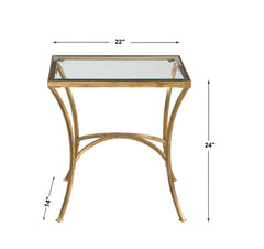 Alayna Gold End Table - Ornate Home