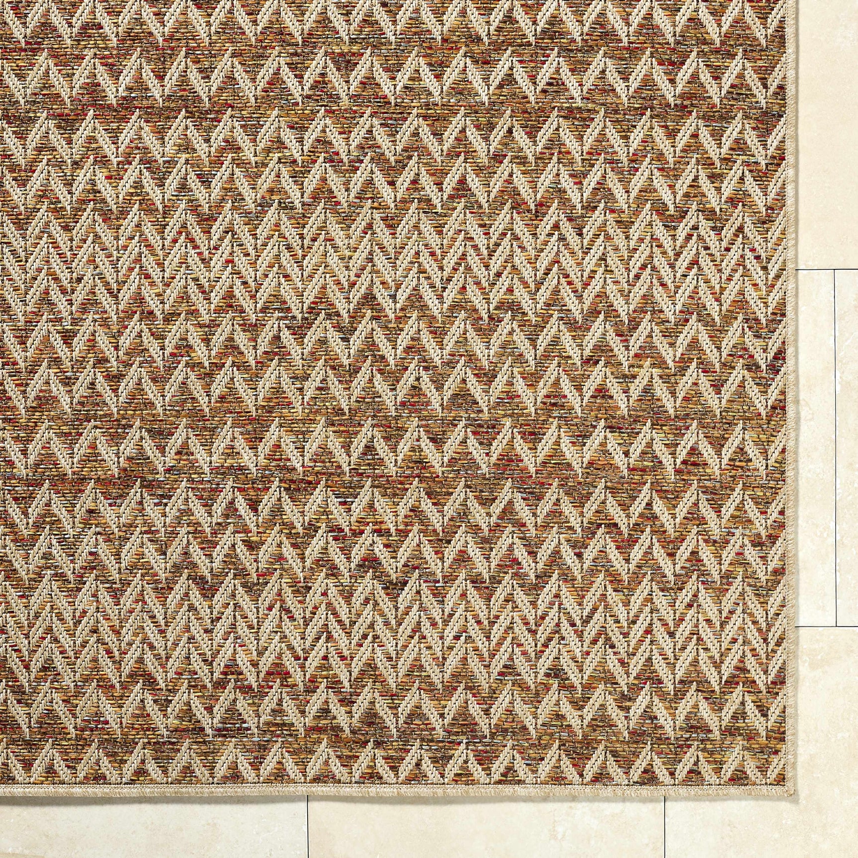 Alazne Burnt Orange Outdoor Area Rug - Ornate Home