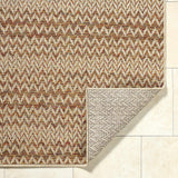 Alazne Burnt Orange Outdoor Area Rug - Ornate Home