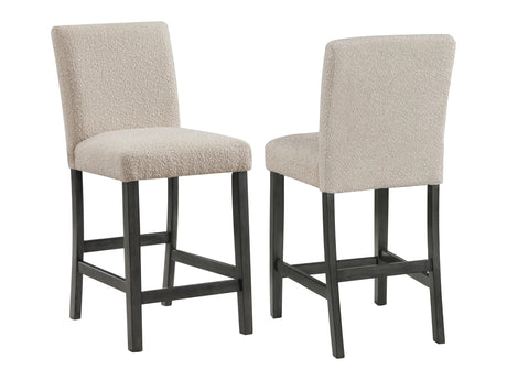 Alba Beige Counter Height Chair (Set of 2) - Ornate Home