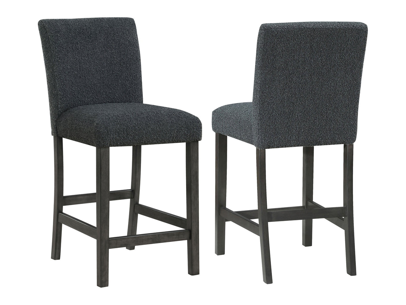 Alba Black Counter Height Chair (Set of 2) - Ornate Home