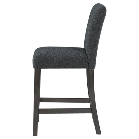 Alba Black Counter Height Chair (Set of 2) - Ornate Home