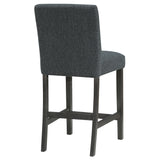 Alba Black Counter Height Chair (Set of 2) - Ornate Home