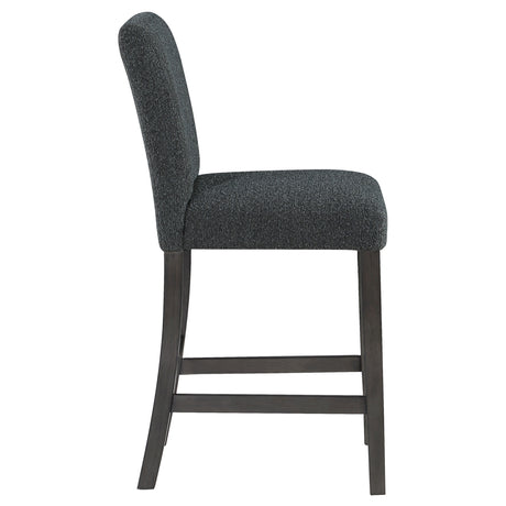 Alba Black Counter Height Chair (Set of 2) - Ornate Home