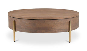 Alba Brown Storage Coffee Table - Ornate Home