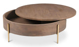 Alba Brown Storage Coffee Table - Ornate Home