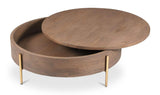 Alba Brown Storage Coffee Table - Ornate Home