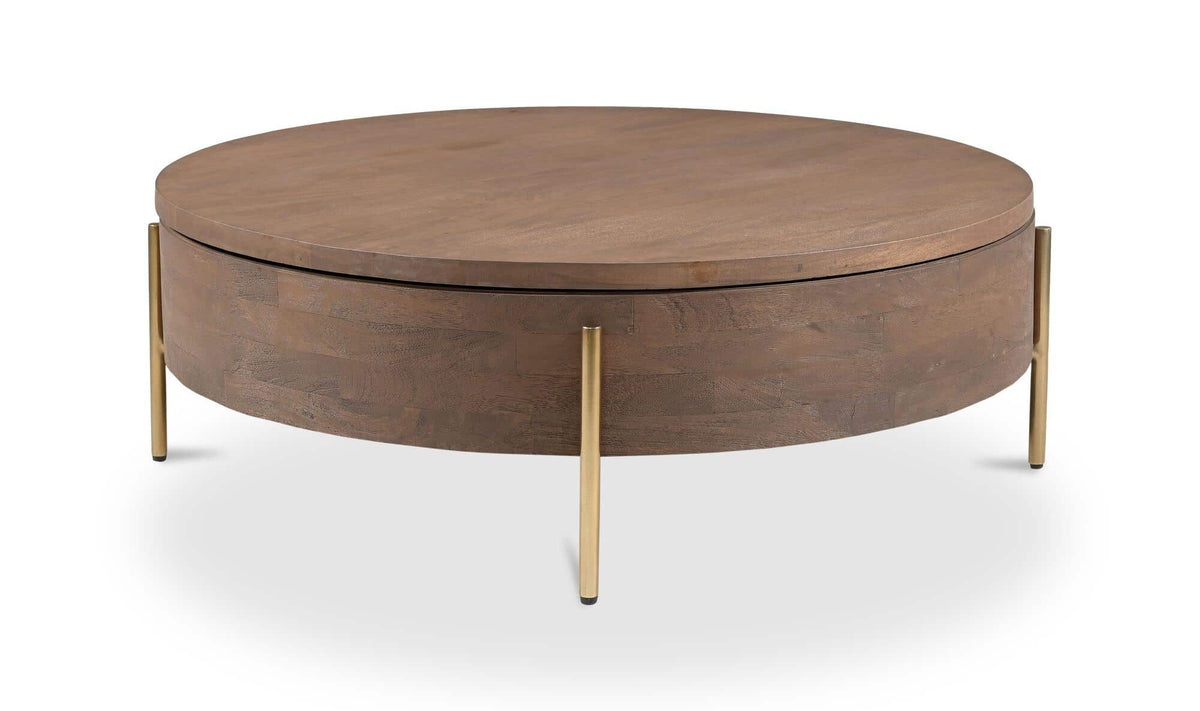 Alba Brown Storage Coffee Table - Ornate Home