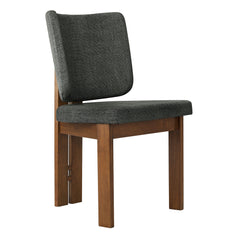 Alba Charcoal Armless Upholstered Dining Chairs (Set of 2) - Ornate Home