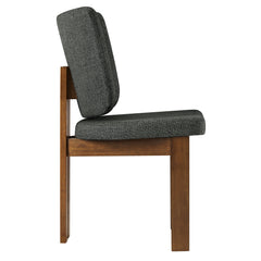 Alba Charcoal Armless Upholstered Dining Chairs (Set of 2) - Ornate Home