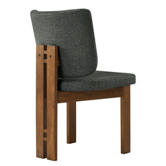 Alba Charcoal Armless Upholstered Dining Chairs (Set of 2) - Ornate Home