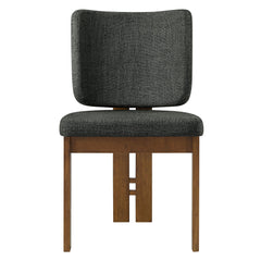Alba Charcoal Armless Upholstered Dining Chairs (Set of 2) - Ornate Home