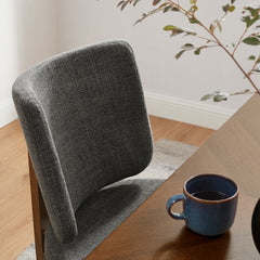 Alba Charcoal Armless Upholstered Dining Chairs (Set of 2) - Ornate Home