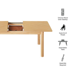 Alba Oak Extendable Dining Table - Ornate Home