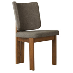 Alba Taupe Armless Upholstered Dining Chairs (Set of 2) - Ornate Home