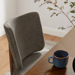 Alba Taupe Armless Upholstered Dining Chairs (Set of 2) - Ornate Home