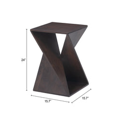 Alba Walnut Accent Table - Ornate Home