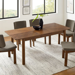 Alba Walnut Extendable Dining Table - Ornate Home