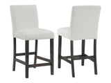 Alba White Counter Height Chair (Set of 2) - Ornate Home