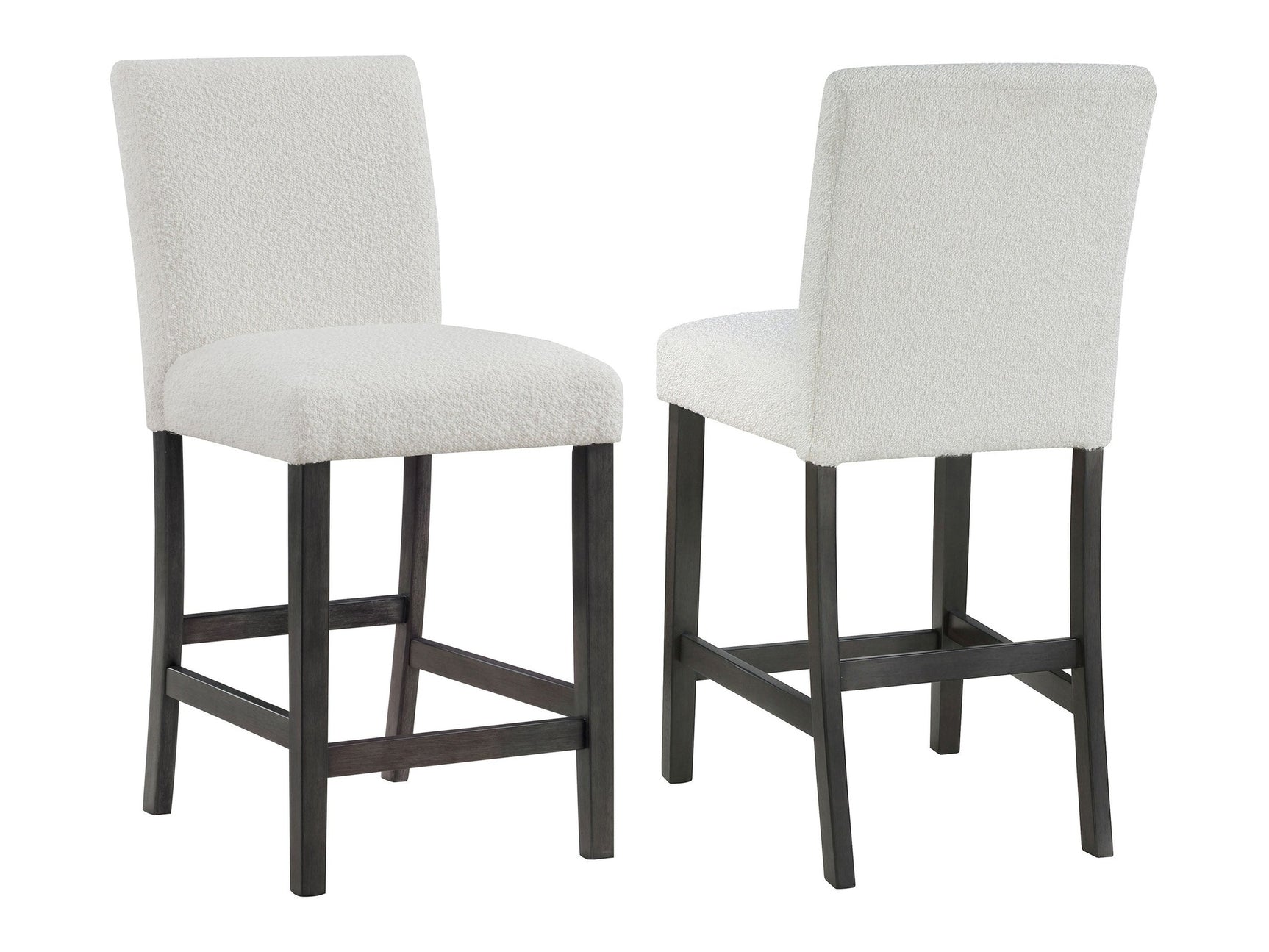 Alba White Counter Height Chair (Set of 2) - Ornate Home