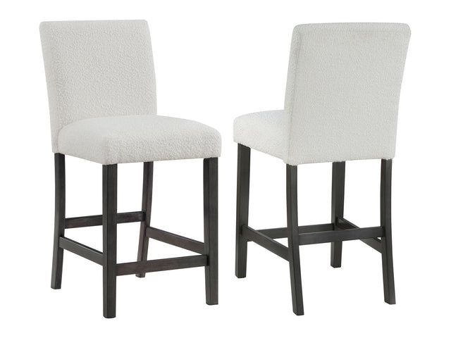 Alba White Counter Height Chair (Set of 2) - Ornate Home