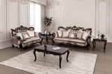 Albacete Dark Cherry/Brown Sofa - Ornate Home