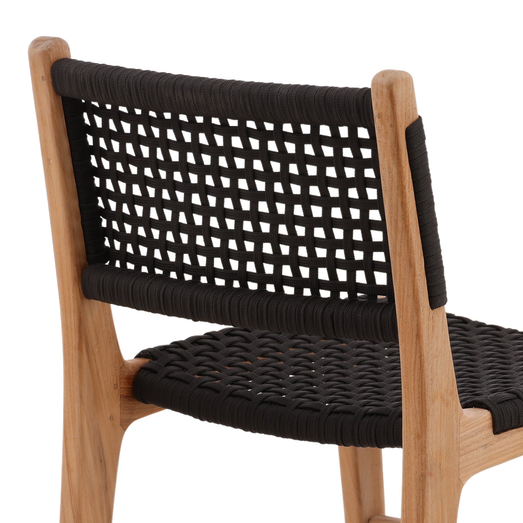 Albano Natural/Black Outdoor Dining Chair - Ornate Home