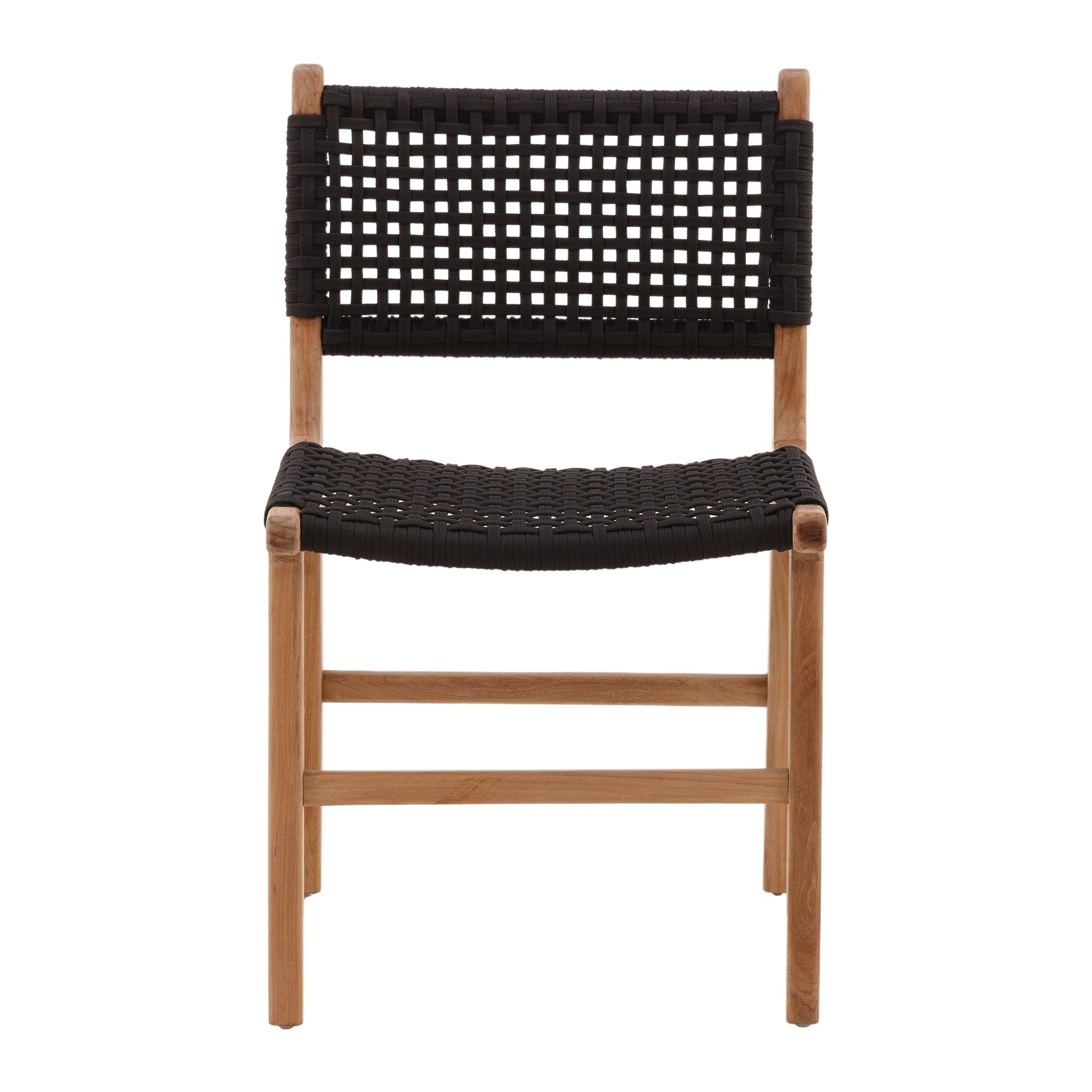 Albano Natural/Black Outdoor Dining Chair - Ornate Home