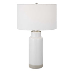 Albany White Farmhouse Table Lamp - Ornate Home
