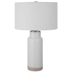 Albany White Farmhouse Table Lamp - Ornate Home