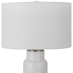 Albany White Farmhouse Table Lamp - Ornate Home