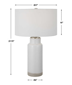 Albany White Farmhouse Table Lamp - Ornate Home