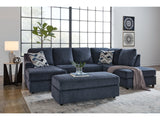 Albar Place Cobalt 2-Piece Sectional & Ottoman (Online Special Price) - Ornate Home